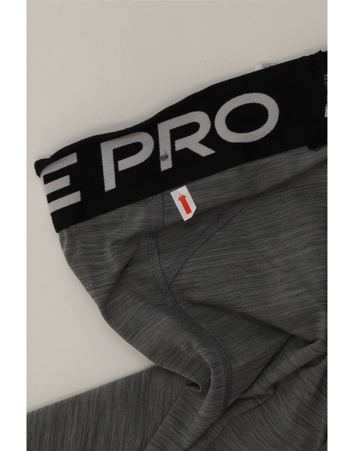 NIKE Womens Dri Fit Graphic Leggings UK 10 Small Grey Polyester Vintage Nike and Second-Hand Nike from Messina Hembry 