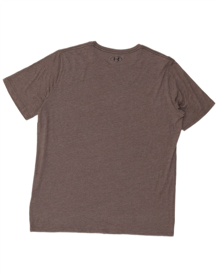 Under Armour Herren Grafik T-Shirt Top 2XL Grau Baumwolle