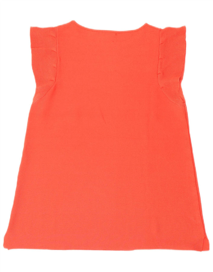 Massimo Dutti Damen Bluse Top UK 10 Small Rot