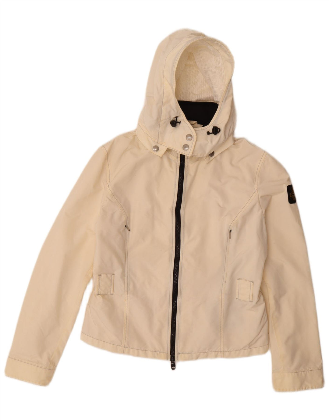 Refrigiwear Damen-Regenjacke mit Kapuze, UK 14, Größe L, gebrochenes Weiß, Polyamid