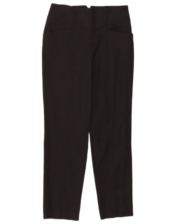 Boden Damen-Freizeithose mit hoher Taille, konisch zulaufend, UK 10, Größe S, W30, L28, Schwarz