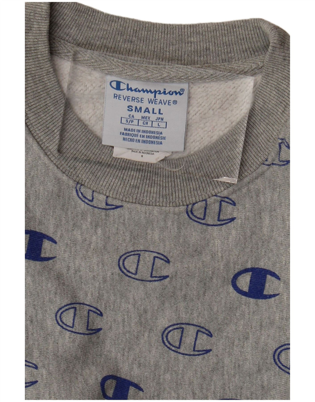 CHAMPION Damen Reverse Weave Oversize-Sweatshirt-Pullover, Gr. 10, Größe S, Grau