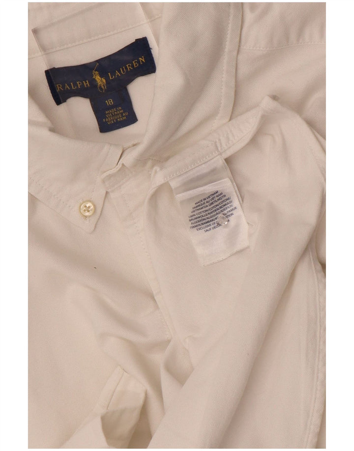 Ralph Lauren Hemd für Jungen, 15–16 Jahre, weiße Baumwolle
