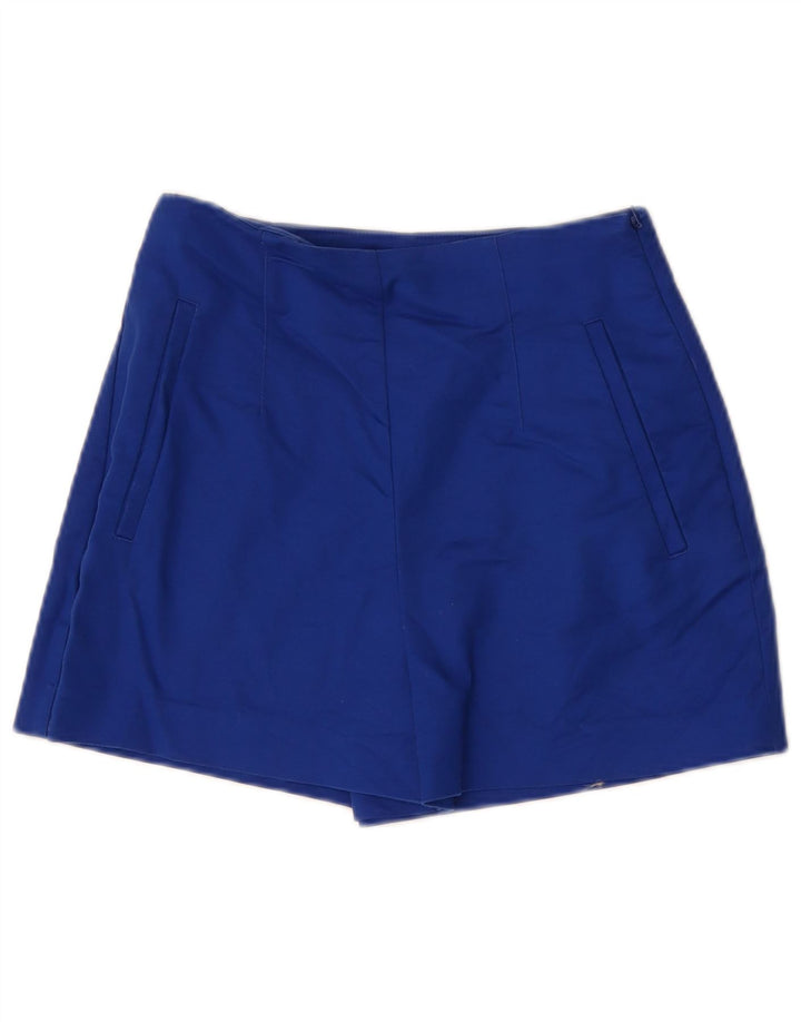 Zara Damen-Shorts mit hoher Taille, lässig, Größe S, W26, Blau