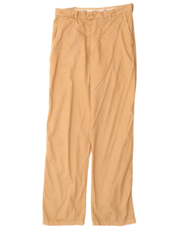 Armani Jeans Herren gerade Chinohose EU 38 Medium W32 L33 Beige Baumwolle