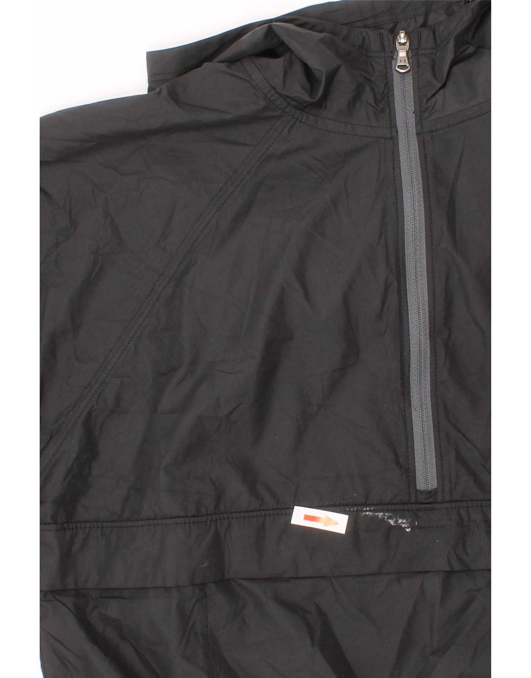 Under Armour Jungen-Anorak-Regenjacke mit Kapuze, 7–8 Jahre, Größe S, Schwarz, Polyester