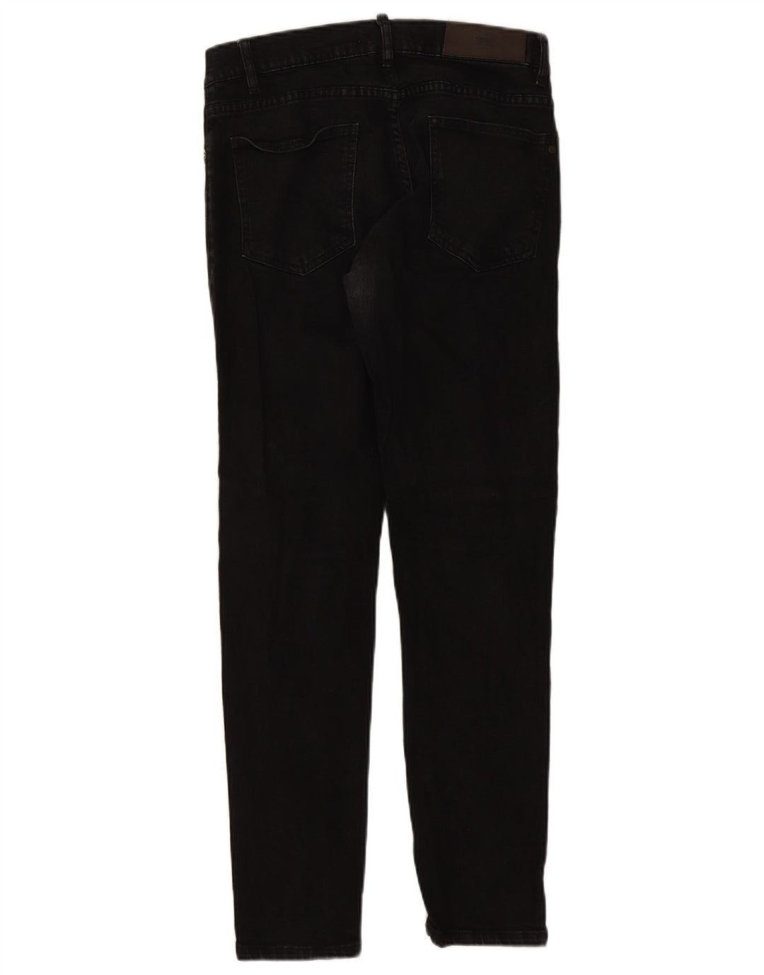 Zara Damen Skinny Jeans W32 L30 Schwarze Baumwolle