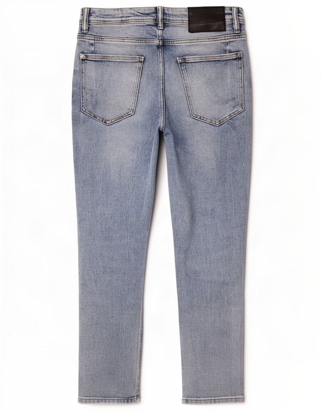 Zara Herren-Jeans im Used-Look, kurz geschnitten, EU 40, mittelgroß, W31, L25, Blau