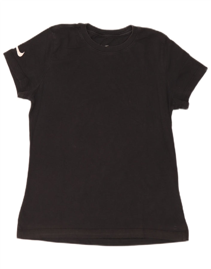 Nike Herren T-Shirt Top Medium Schwarz Baumwolle