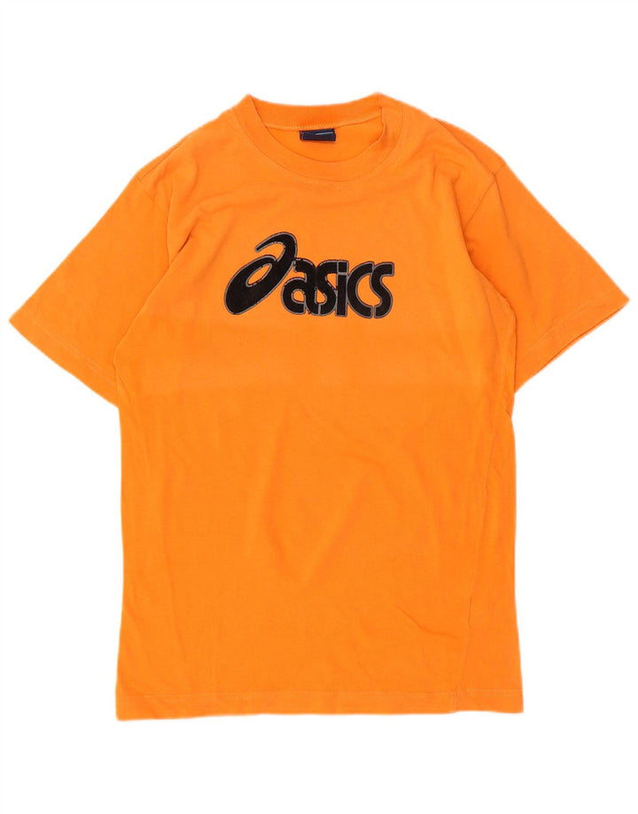 ASICS Boys Graphic T-Shirt Top 12-13 Years Orange Cotton