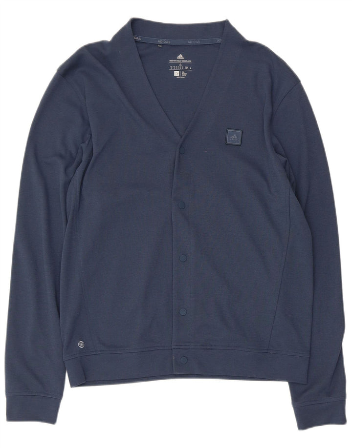 Adidas Herren-Trainingsanzug-Oberteil, Jacke, Größe S, marineblau, Baumwolle