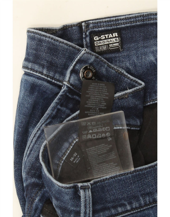 G-STAR Herren Slim Jeans W36 L32 Blaue Baumwolle