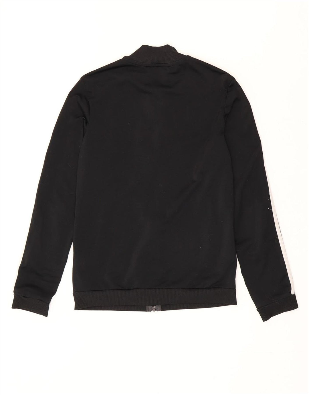 Adidas Damen Trainingsanzug Top Jacke UK 4/6 XS Schwarz gestreift Polyester