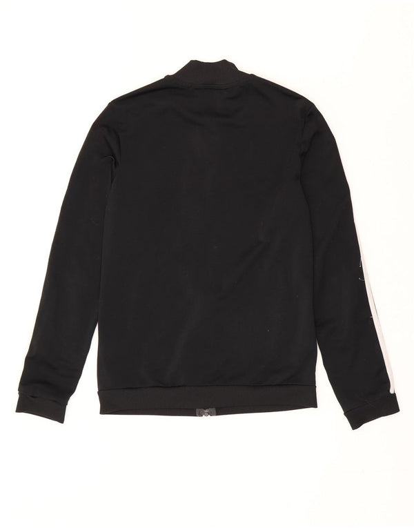 Adidas Damen Trainingsanzug Top Jacke UK 4/6 XS Schwarz gestreift Polyester