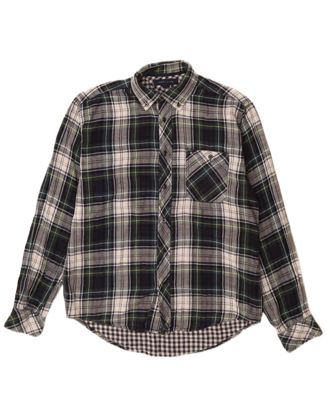 Tommy Hilfiger Herren-Flanellhemd, klein, mehrfarbig, kariert, Baumwolle