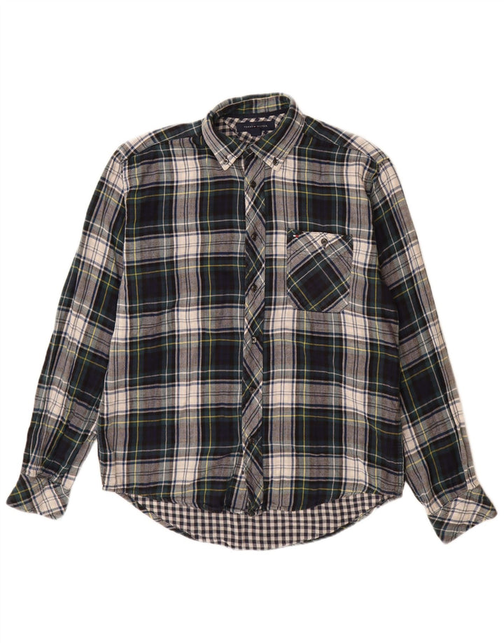 Tommy Hilfiger Herren-Flanellhemd, klein, mehrfarbig, kariert, Baumwolle