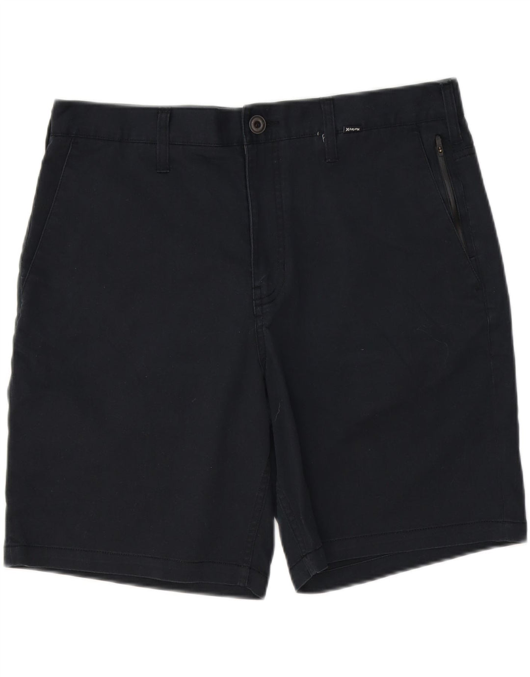 HURLEY Mens Chino Shorts W34 Large  Navy Blue Vintage Hurley and Second-Hand Hurley from Messina Hembry 