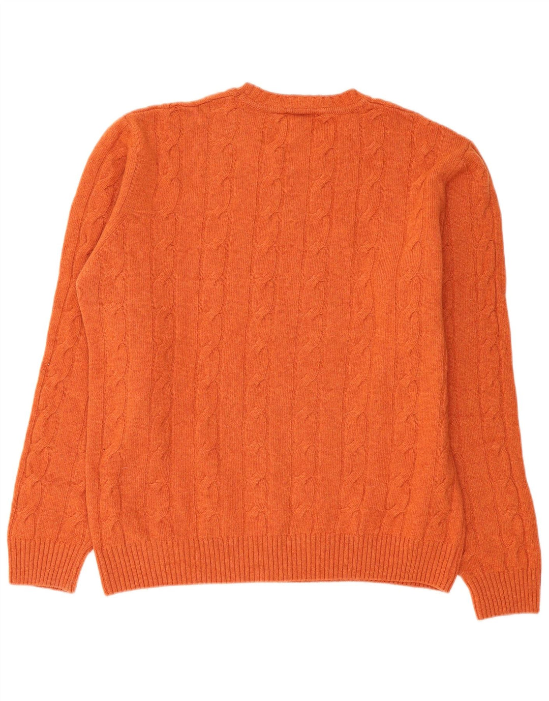 Vintage Herren Rundhalspullover Pullover XL Orange Wolle