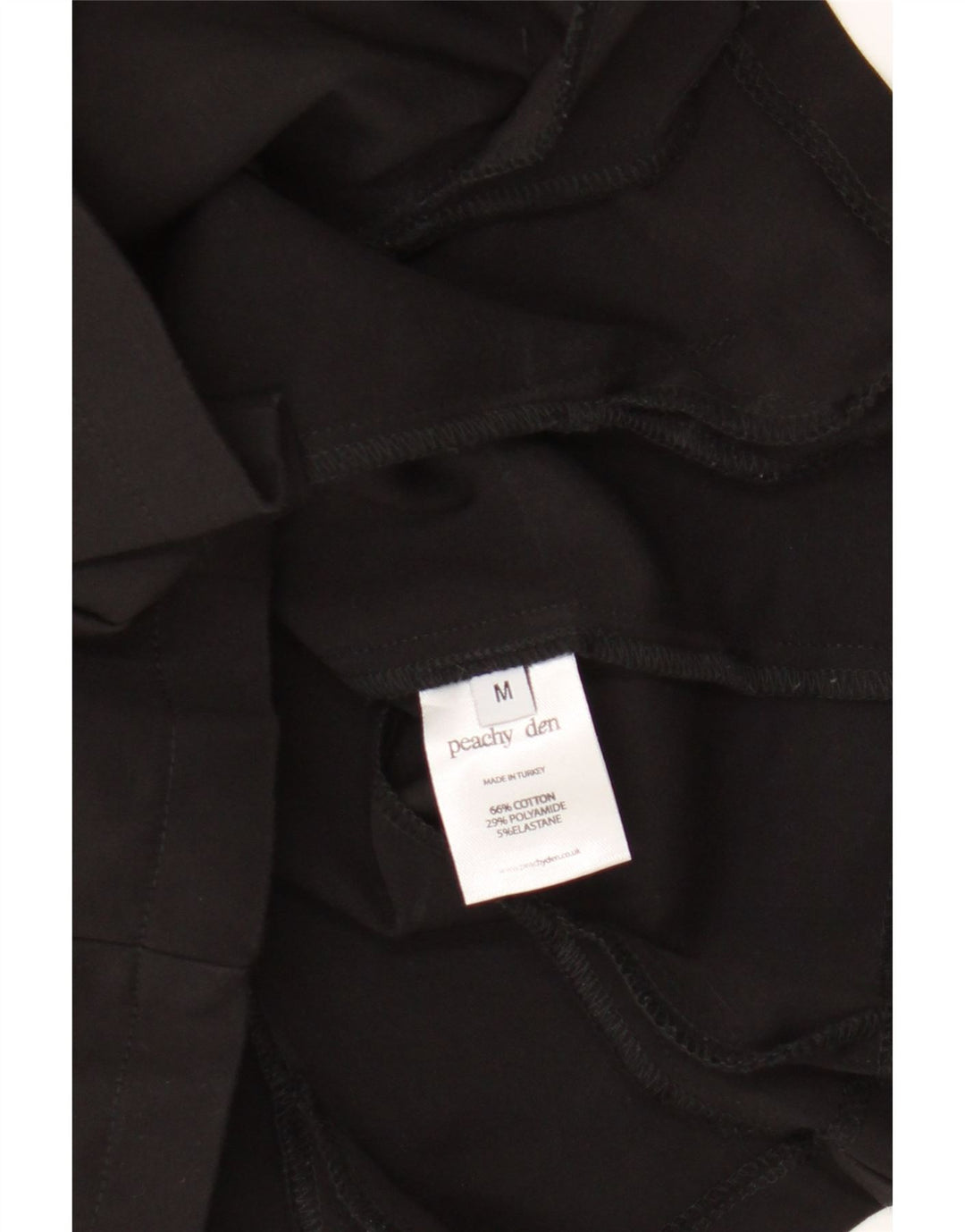 Peachy Den Damen Crop Cami Top UK 12 Mittelschwarze Baumwolle