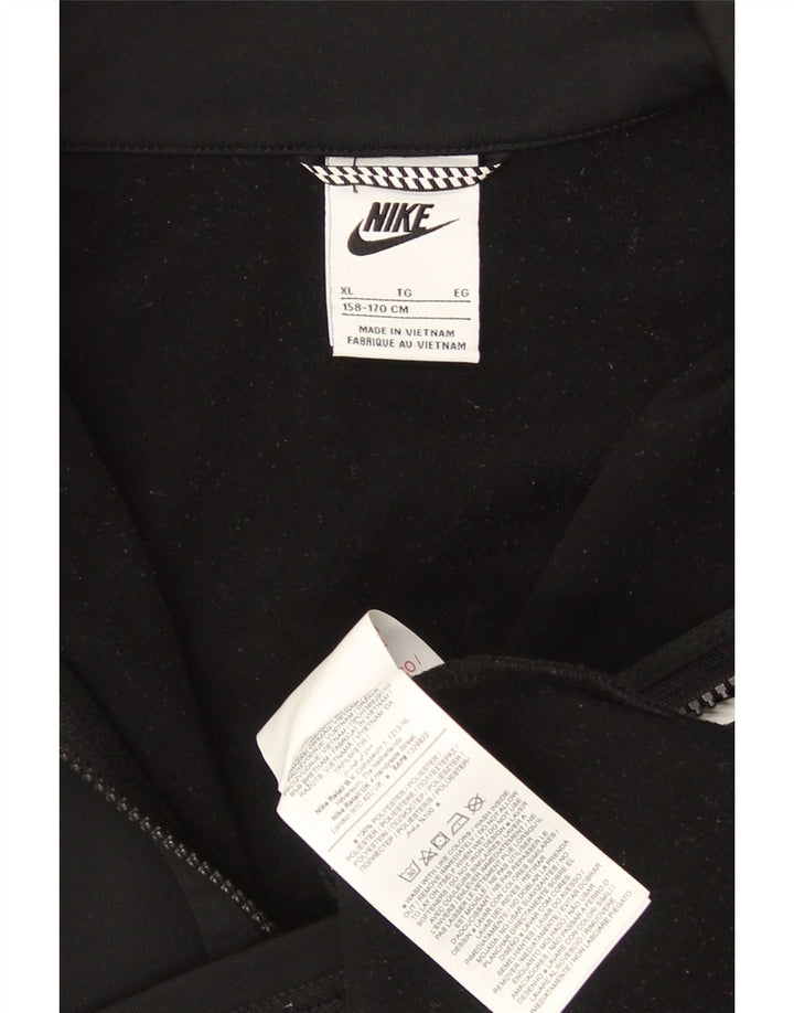 Nike Jungen Grafik-Trainingsanzug-Top-Jacke, 13–14 Jahre, XL, schwarzes Polyester