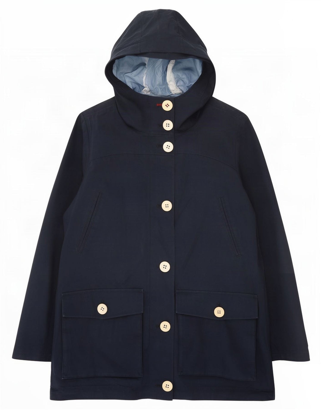 Canadiens Damen-Regenjacke mit Kapuze, Größe S, Marineblau, Polyester