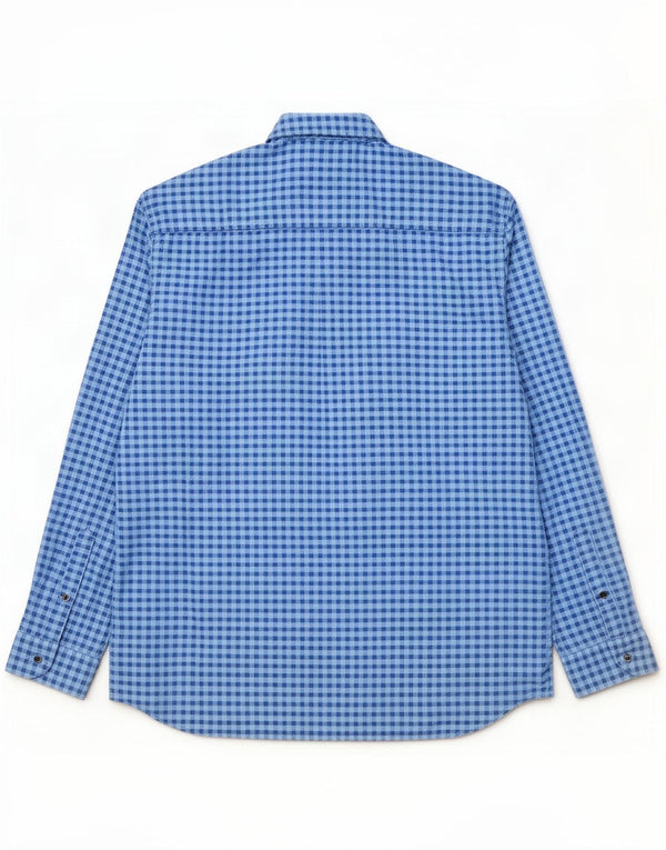 S.Oliver Mens Regular Fit Shirt 2XL Blue Gingham Cotton