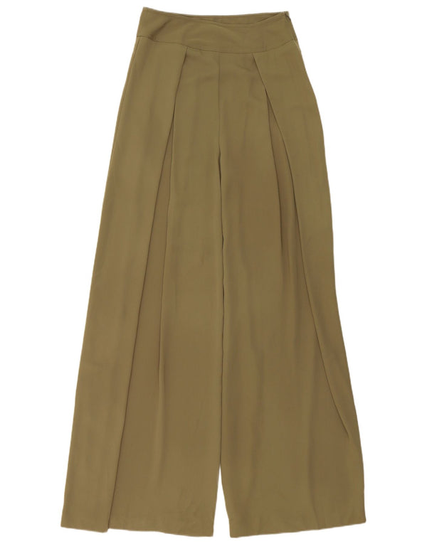 Marks & Spencer Damen-Freizeithose mit hoher Taille, UK 8, Größe S, W26, L32, Khaki