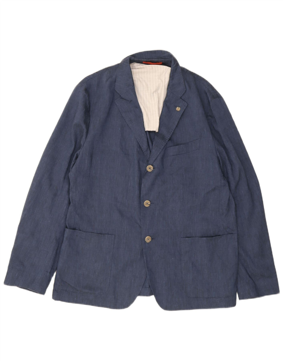Ted Baker Herren-Blazer mit 3 Knöpfen, Größe 6 2XL, blaues Leinen
