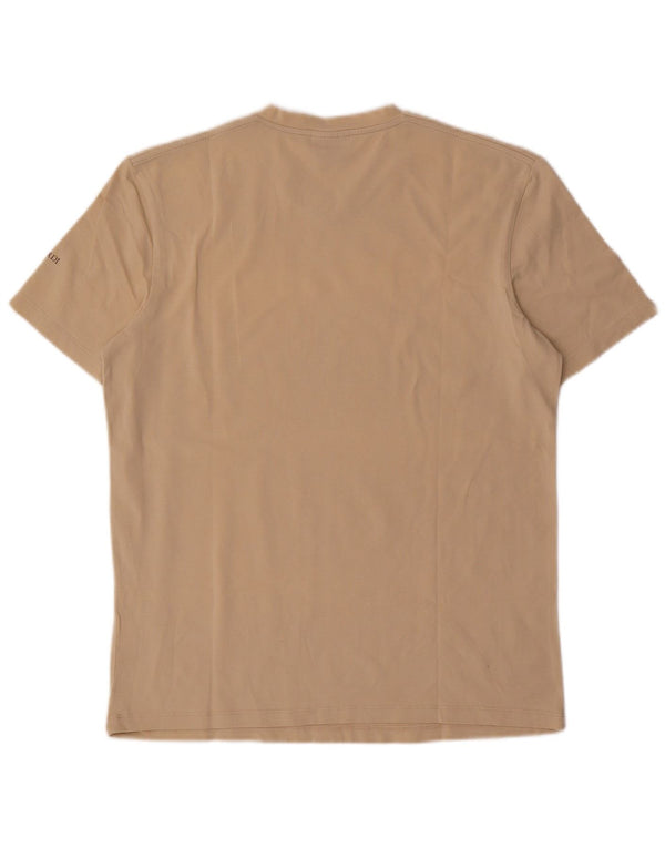 Trussardi Jeans Womens T-Shirt Top UK 14 Medium Beige Cotton