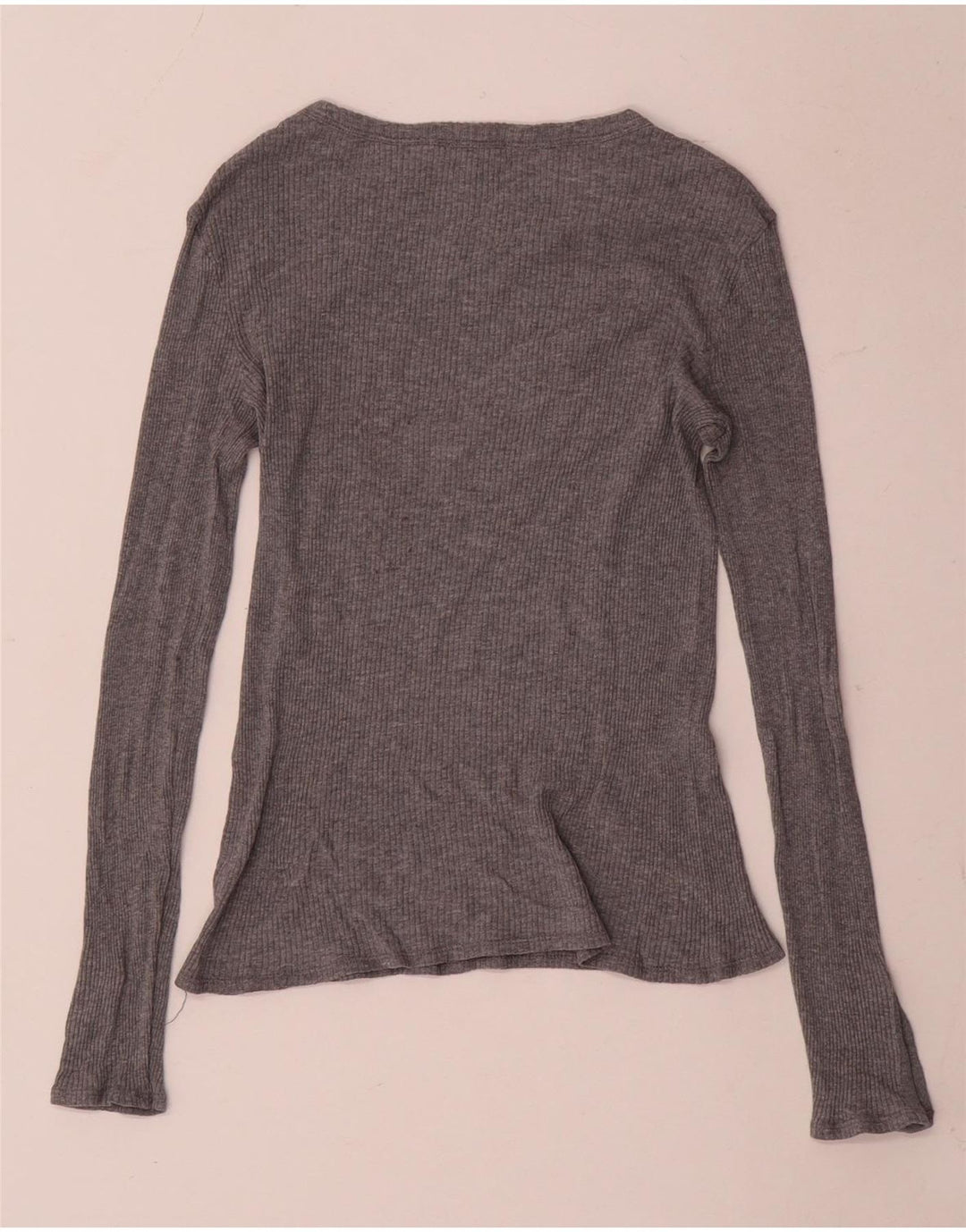 Massimo Dutti Damen Top Langarm UK 8 Small Grau