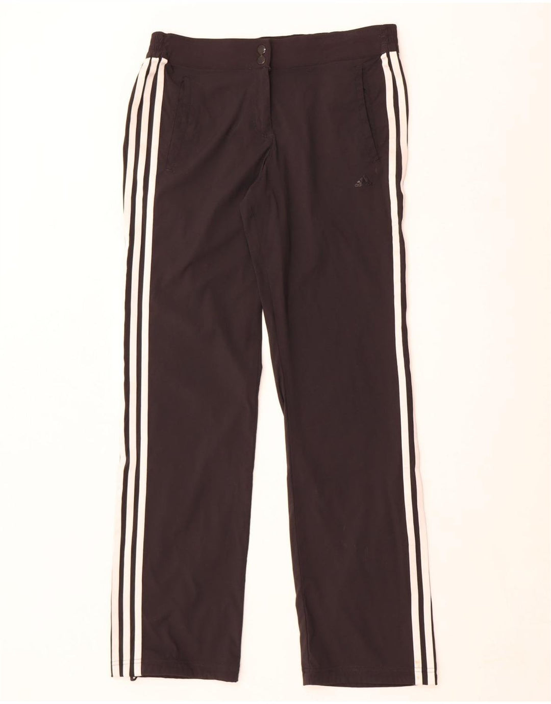 Adidas Damen Climalite Trainingshose UK 12 Medium Schwarz Polyester