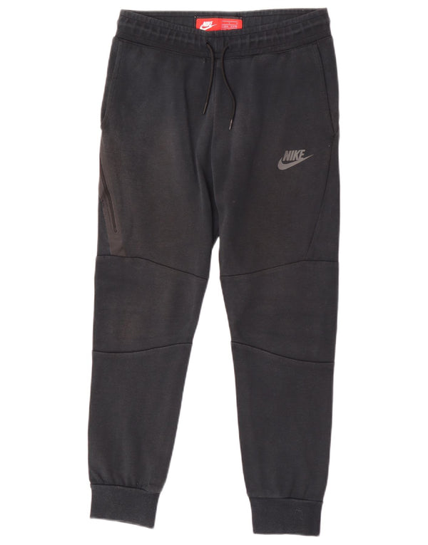 Nike Jungen-Trainingshose, Jogginghose, 12–13 Jahre, Größe L, Schwarz, Baumwolle