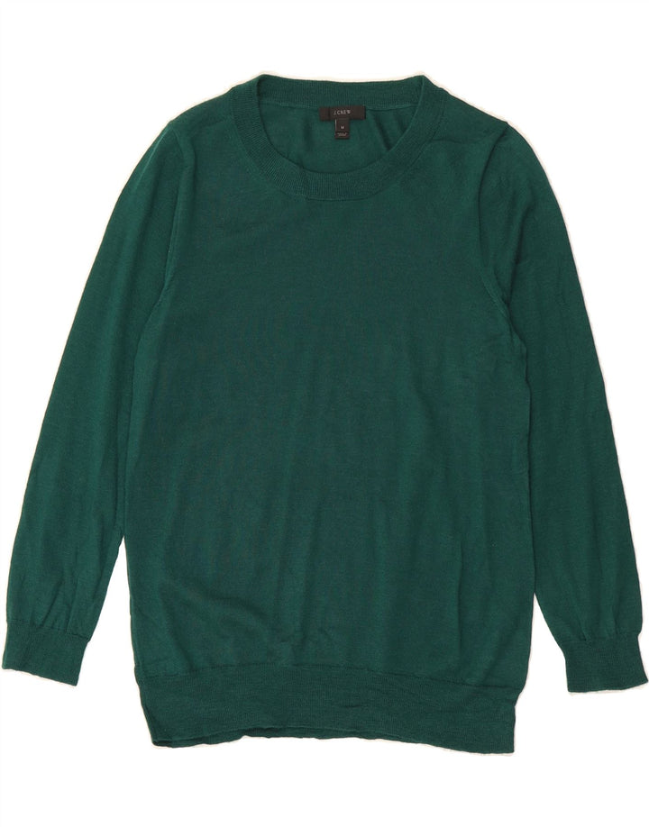 J. CREW Womens Boat Neck Jumper Sweater UK 12 Medium Green Vintage J. Crew and Second-Hand J. Crew from Messina Hembry 