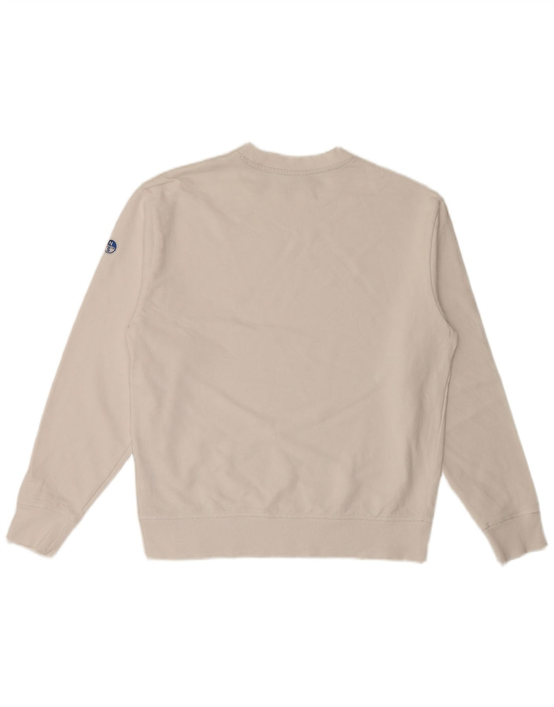 North Sails Herren-Sweatshirt mit Grafik, Größe S, weiße Baumwolle