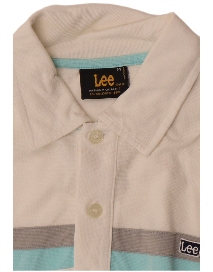 Lee Herren Poloshirt Mittelweiß gestreift