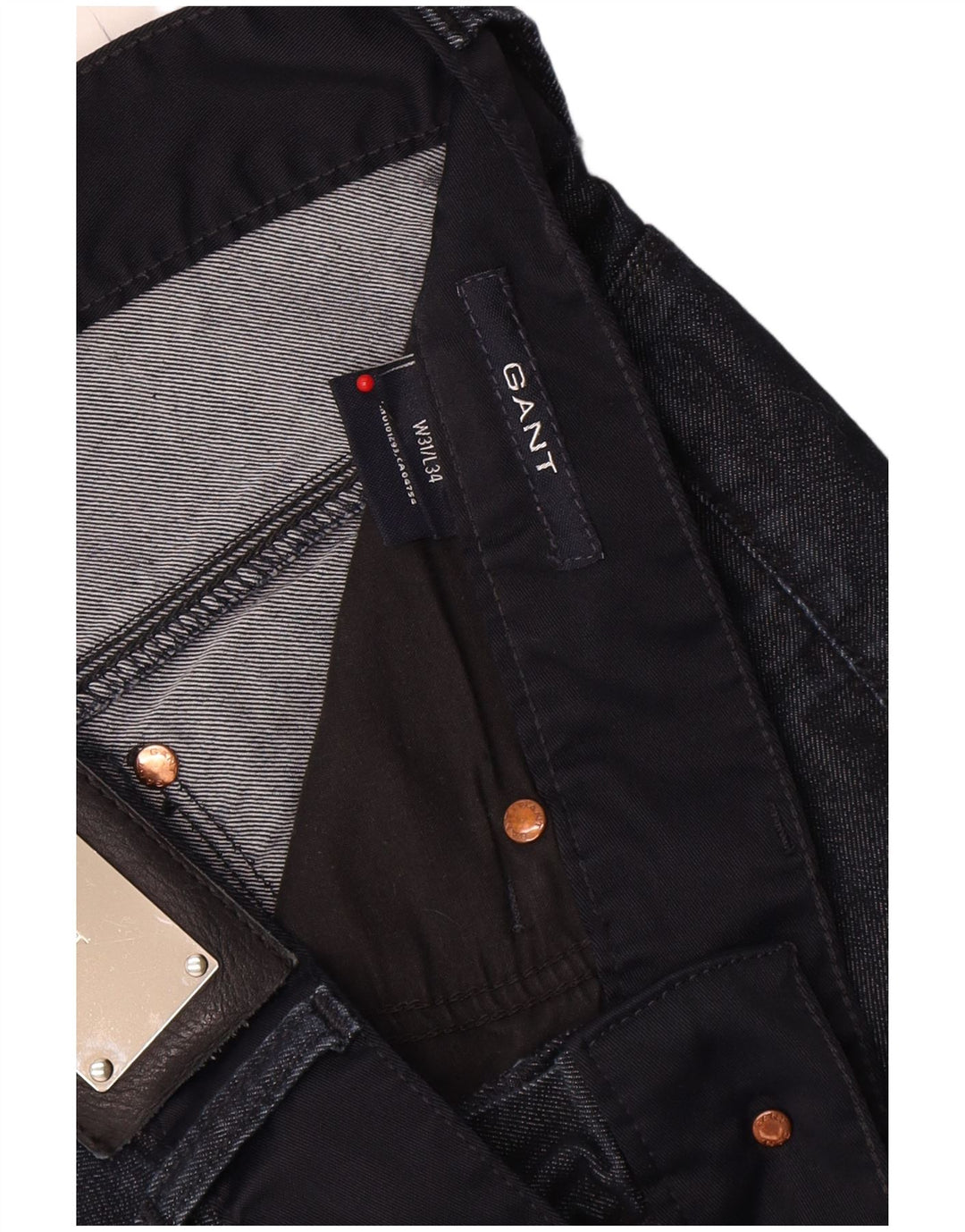 Gant Damen Slim Jeans W31 L34 Marineblaue Baumwolle