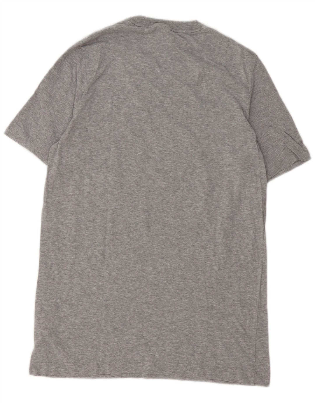 ADIDAS Herren Grafik-T-Shirt-Oberteil aus mittelgrau gesprenkelter Baumwolle