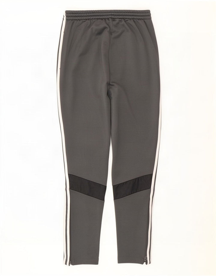 Adidas Herren-Trainingshose aus mittelgrauem Polyester