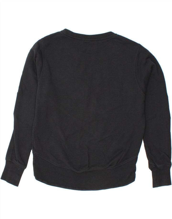 NIKE Womens Graphic Sweatshirt Jumper UK 14 Medium Black Cotton Vintage Nike and Second-Hand Nike from Messina Hembry 