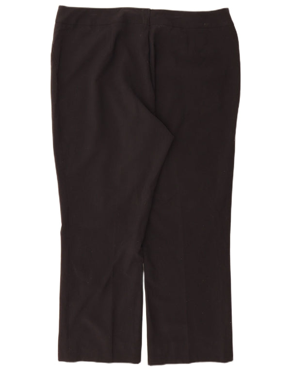 Marks & Spencer Damen Gerade Chinohose UK 18 XL W36 L27 Schwarz