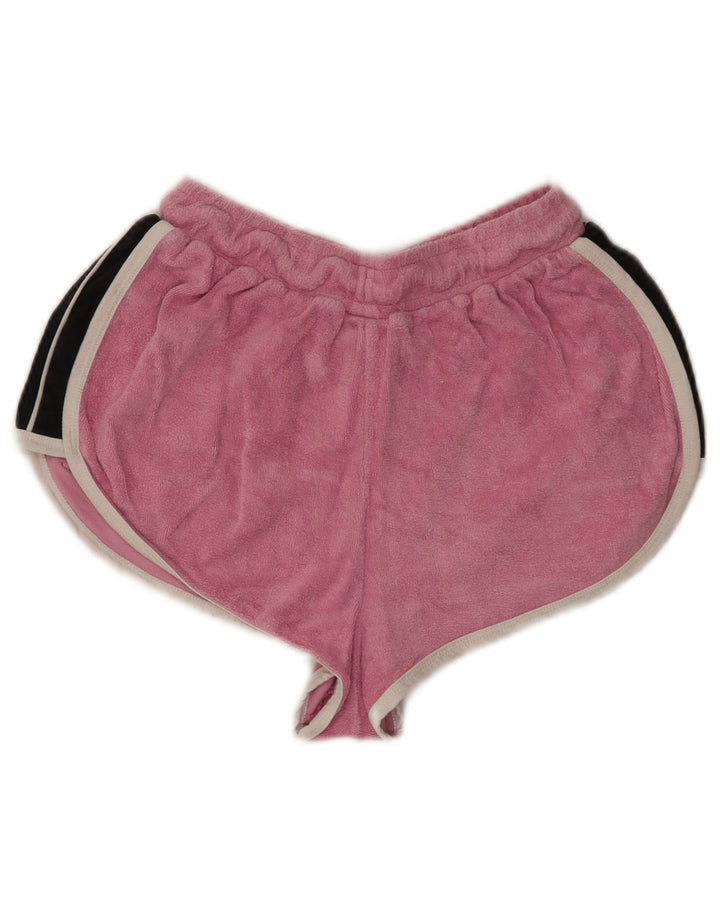 Ellesse Damen Sportshorts UK 8 Small Pink Colourblock Baumwolle