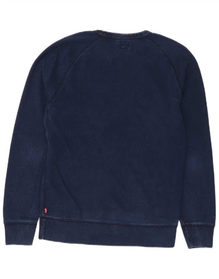 Levi's Herren-Sweatshirt, Pullover, Größe S, marineblau, Baumwolle