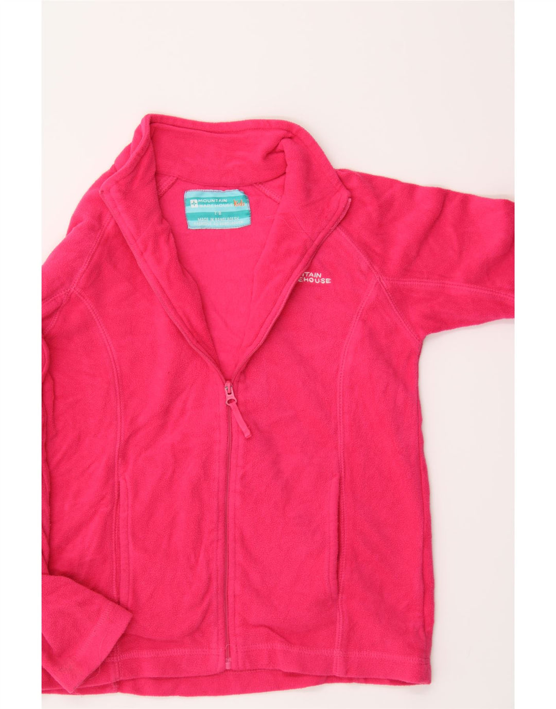 MOUNTAIN WAREHOUSE Girls Fleece Jacket 7-8 Years Pink Polyester Vintage Mountain Warehouse and Second-Hand Mountain Warehouse from Messina Hembry 