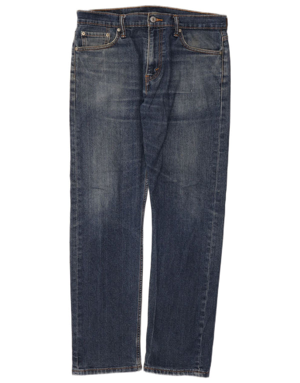 Levi's Herren 513 Straight Jeans W32 L30 Blaue Baumwolle