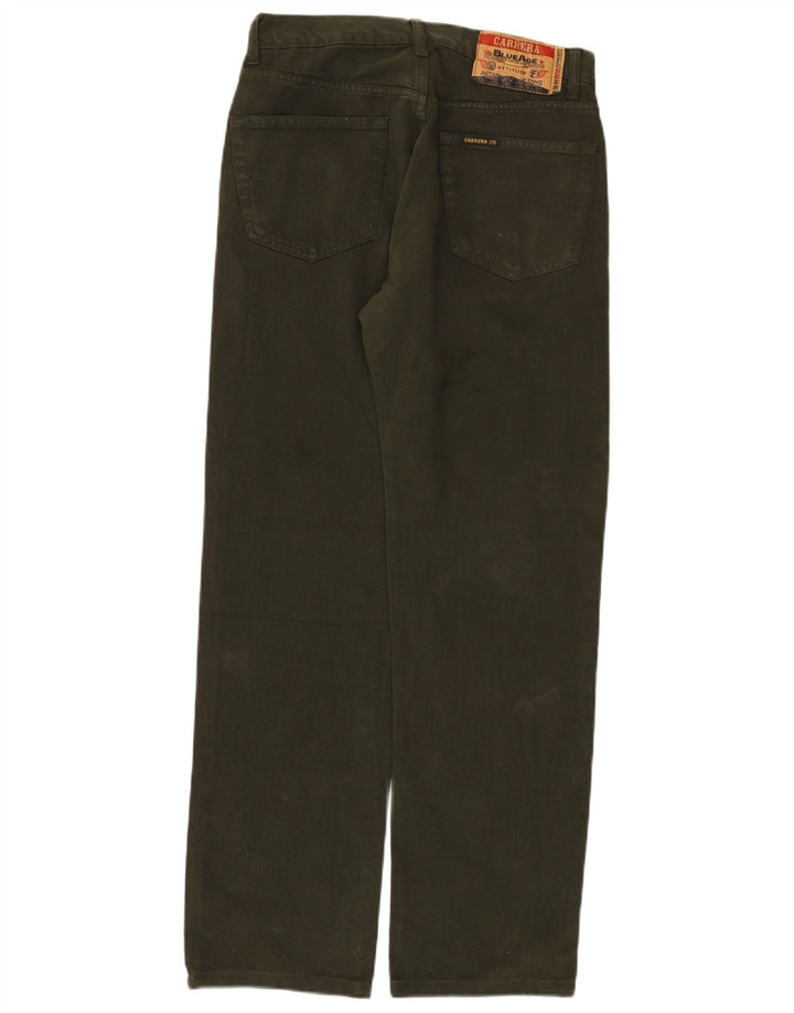CARRERA Herren Straight Jeans IT 48 Medium W30 L31 Khaki Baumwolle