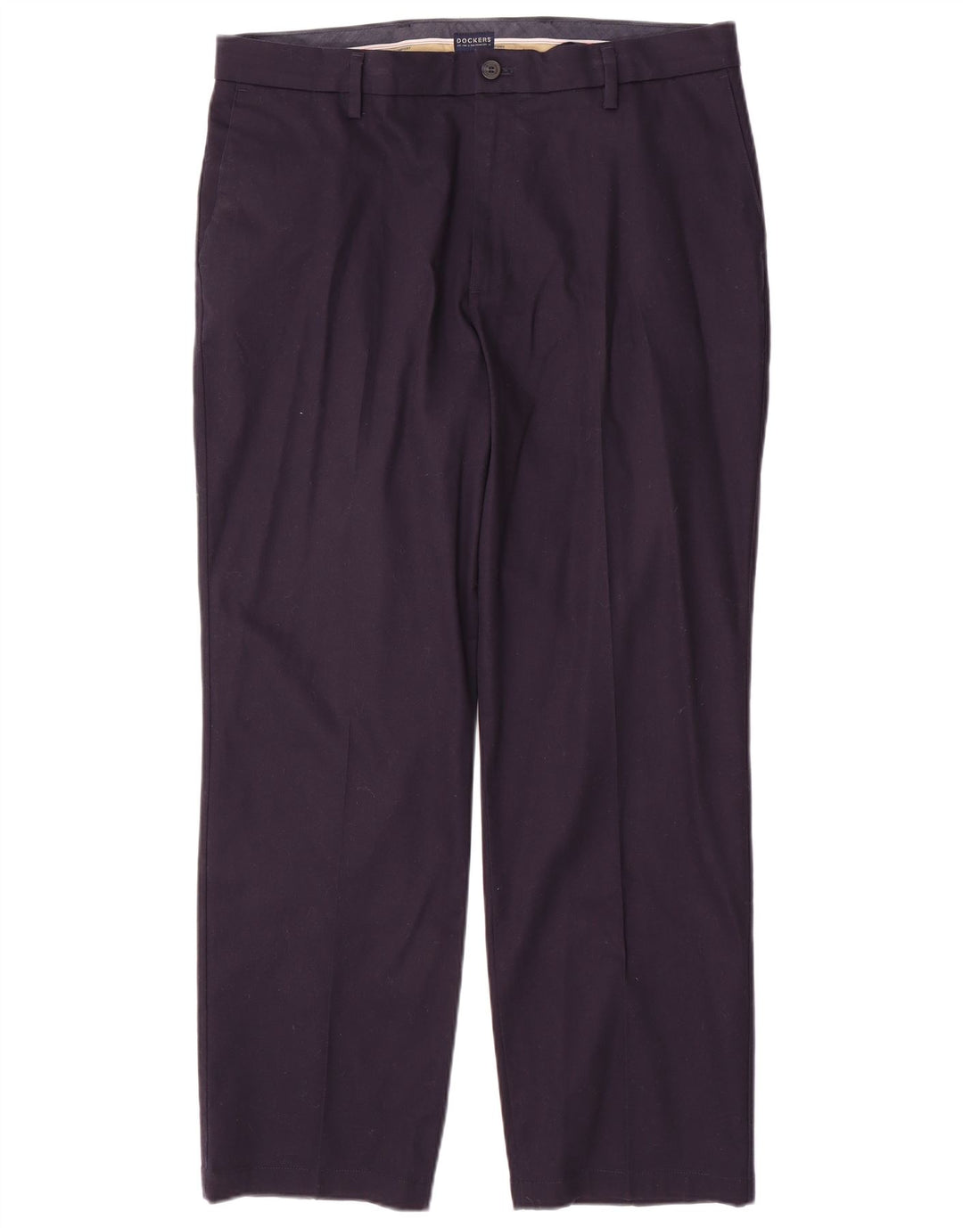 DOCKERS Herren-Chinohose mit gerader klassischer Passform, W36 L30, marineblaue Baumwolle