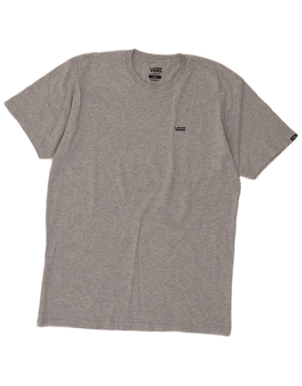 Vans Herren-T-Shirt mit klassischer Passform, groß, grau gefleckte Baumwolle