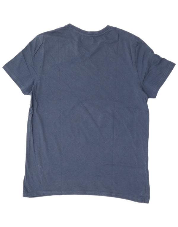 Chiemsee Damen Grafik T-Shirt Top UK 18 XL Blau Baumwolle