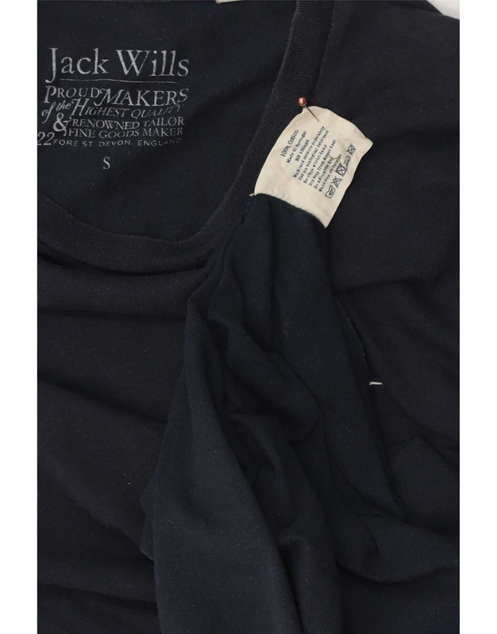 Jack Wills Herren-T-Shirt aus Baumwolle, Größe S, Marineblau