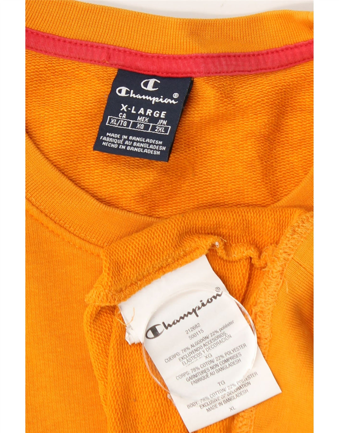 Champion Herren Graphic Sweatshirt Pullover XL Orange Baumwolle